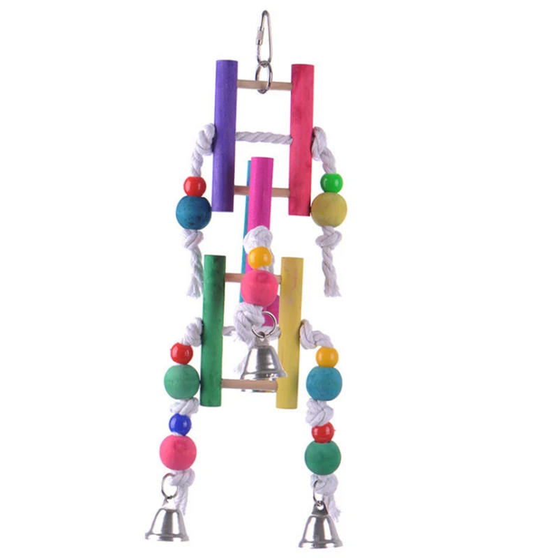 

1Pcs Pets Climbing toy parrot rope parrot chewing parrot bird toys bite toy cotton rope stair swing Bird cage accessories toys