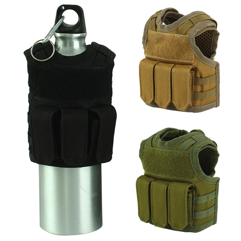 Тактический пивной жилет военный Molle мини бутылка для вина крышка охладитель
