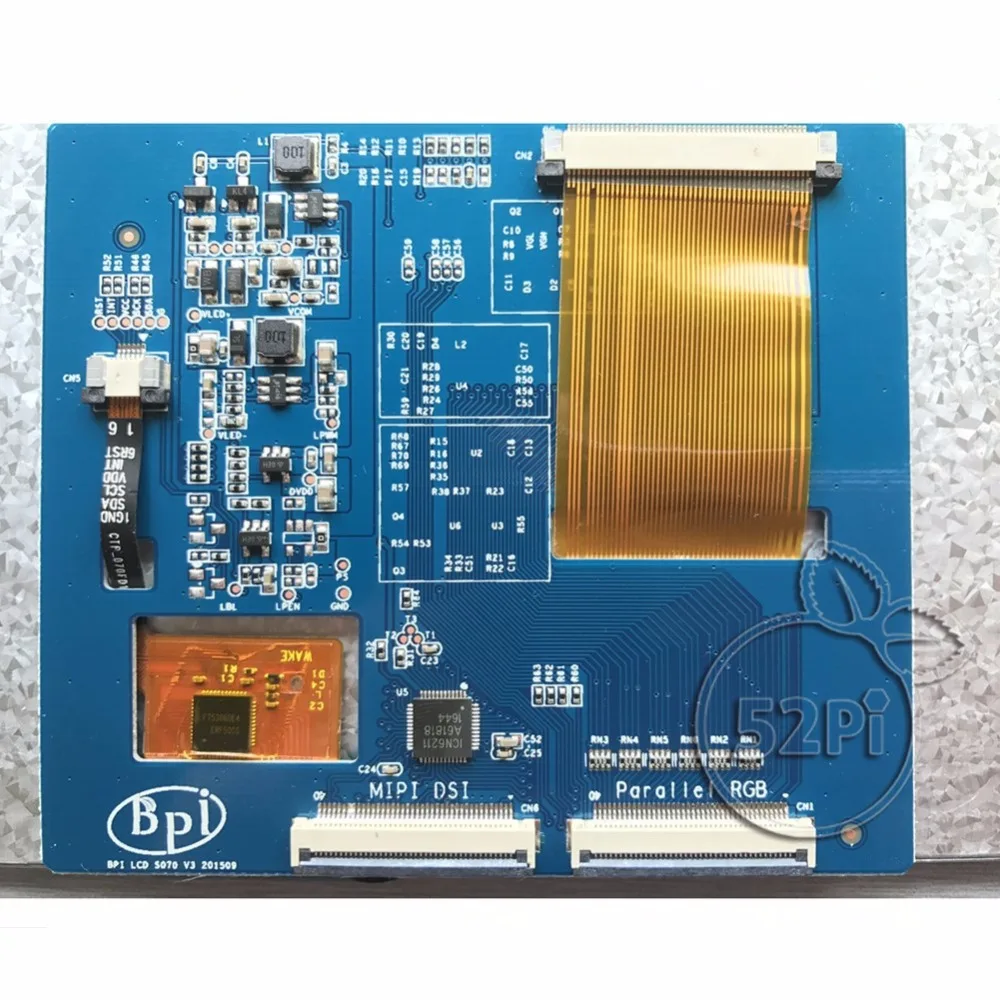 7 inch Touch Screen with FFC cable 7" LVDS LCD Display 800*480 Pixel for Banana Pi | Электронные компоненты и