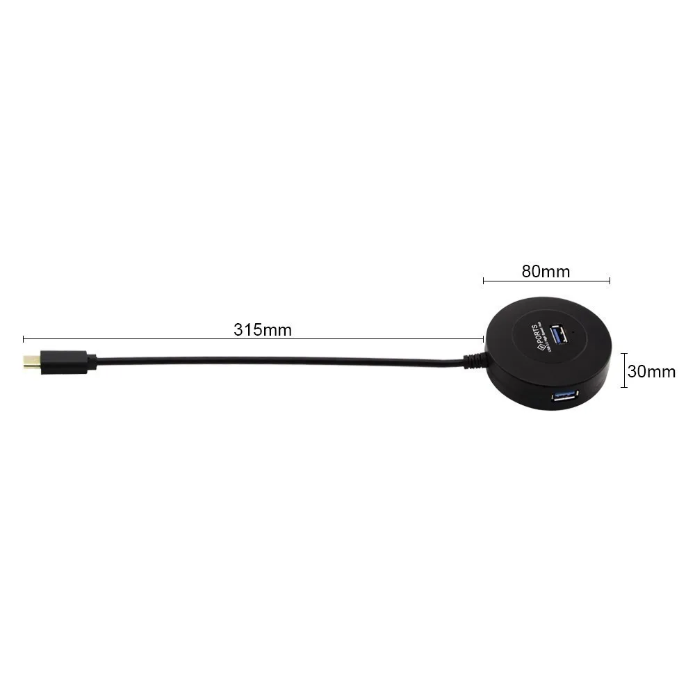 Высокоскоростной мини USB концентратор 4 порта 3 0 дюйма 5 Гбит/с|USB-хабы| |
