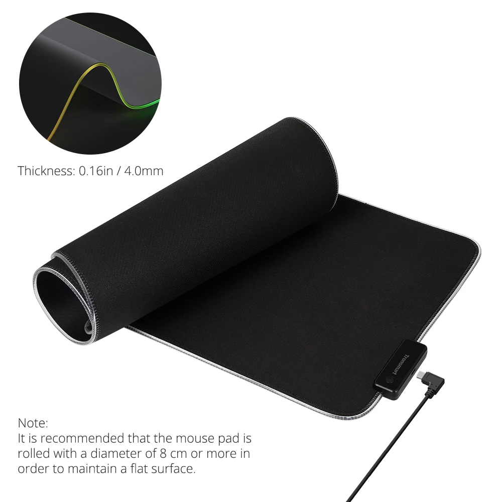 Tronsmart Spire большой коврик для мыши игровой Gamer RGB компьютерный с мягкой тканевой