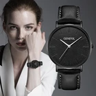 Женские часы из Женевы, ультратонкие кожаные часы, женские часы, простой дизайн, наручные часы, relogio feminino reloj mujer saati