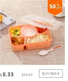 Портативный мини Ланч Bento Box небольшой пищевой контейнер с подогревом для детей взрослых Кухонные обеденные инструменты