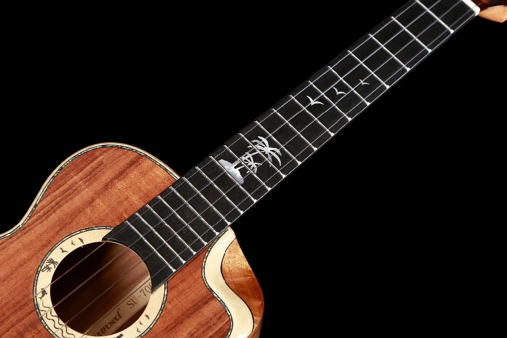 SU-700 закат полный твердой древесины ручной работы древесина КоА тенор ukuleles | Спорт
