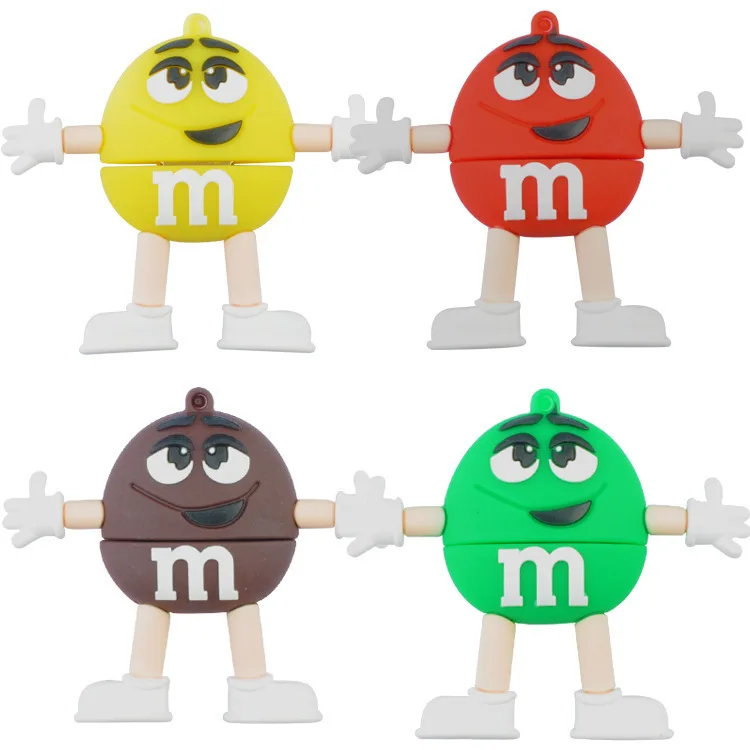 Usb флеш-накопитель с рисунком шоколада M& M, флеш-карта памяти, флеш-накопитель 32 ГБ, Usb флешка 64 ГБ, флешка 128 ГБ 16 ГБ 8 ГБ, флеш-накопитель, лучший подарок