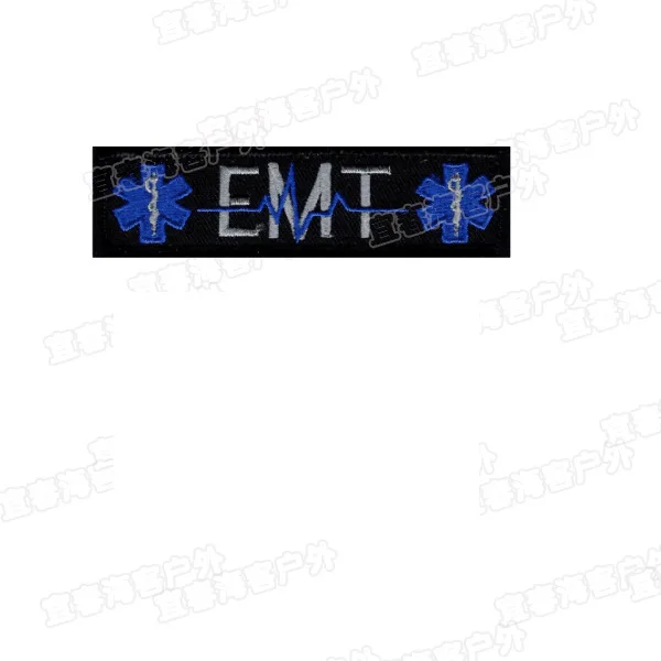 Медь EMT звезда жизни/США флаг вышивка нашивка для поддержания боевого духа патчи фельдшер медик медицинская помощь крест эмблема значок - Цвет: Медь