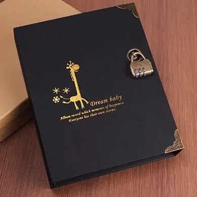 10-дюймовые бумажные фотоальбомы сделай сам альбом с кодовым замком подарки для