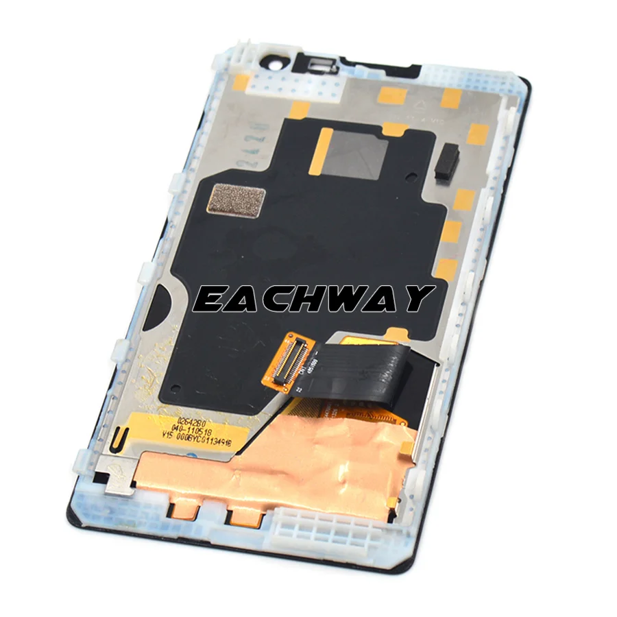 Тестированный новый черный ЖК-дисплей 4,5 дюйма для Nokia 1020 с сенсорным экраном и рамкой Lumia.