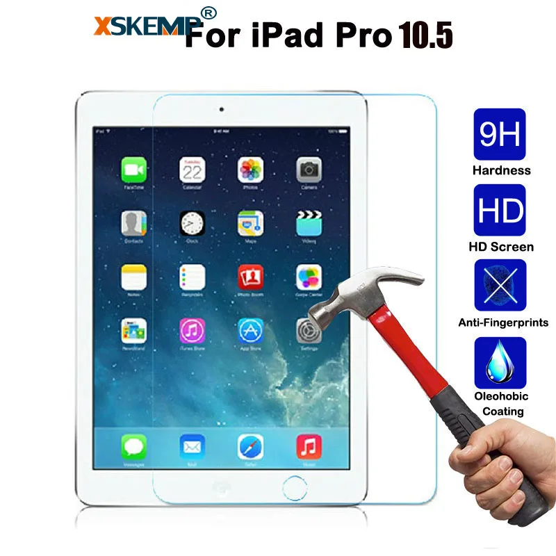 XSKEMP 9H Настоящее Закаленное стекло для Apple iPad mini 2 3 4 защитная пленка для iPad Pro 10,5 9,7 защитная пленка - Цвет: Серый