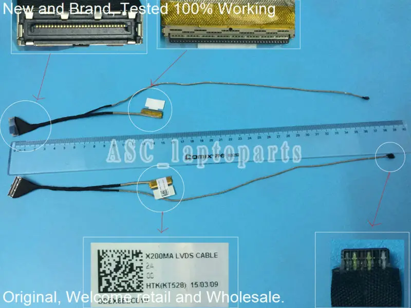 Новый оригинальный ЖК-светодиодный видеокабель для Asus K200M K200MA X200 X200C X200CA кабель