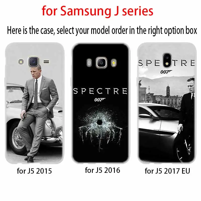 007 призрак Джеймса Бонда Skyfall чехол из термопластика для Samsung Галактики J6 J8 J3 J5 J7 J4