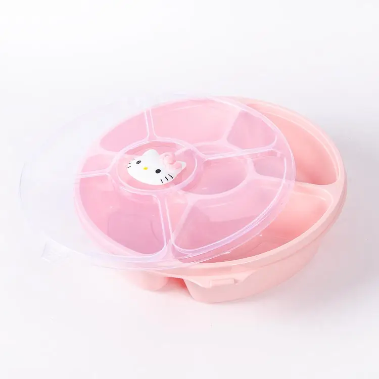 Hello Kitty Seal Пластиковый декоративный поднос сухофрукты закуски коробка конфет
