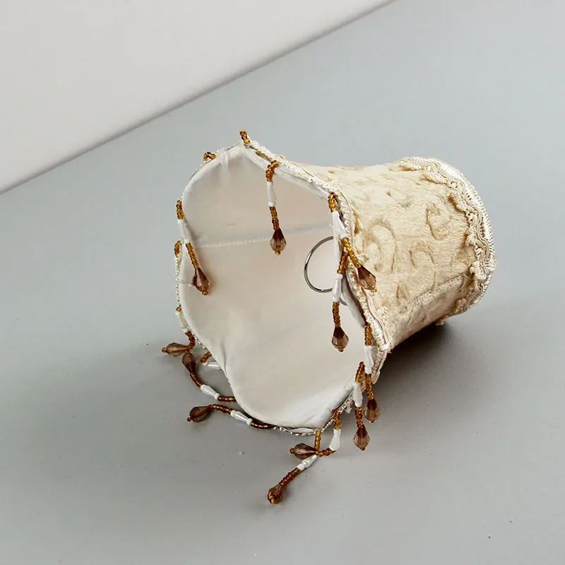 Фланелевая лампа с бусинами тканевый абажур чехол для лампы зажим|lampshade cover|cloth