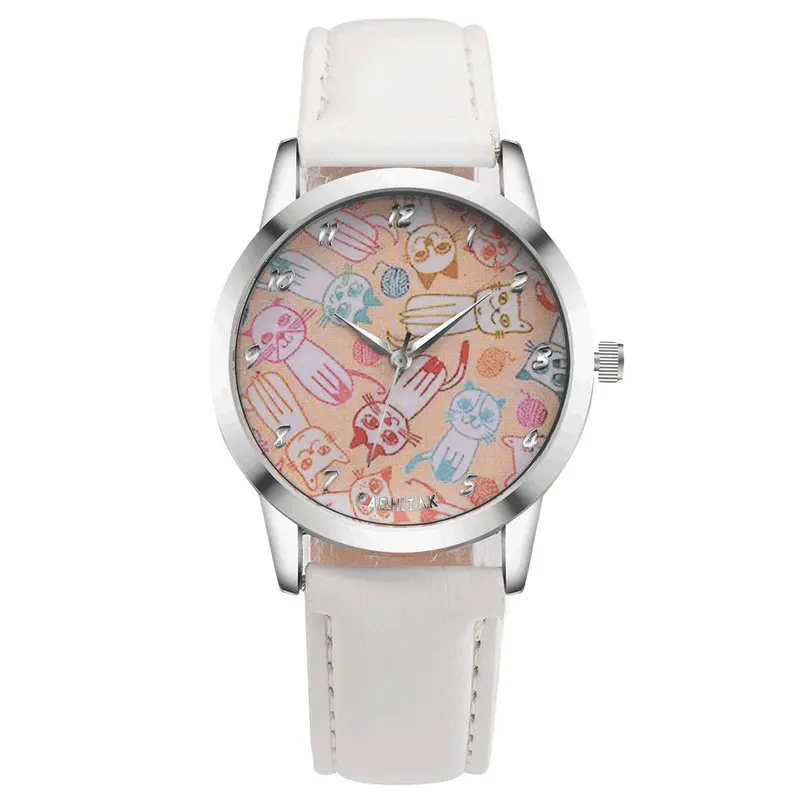 Часы наручные женские кварцевые с кожаным ремешком 100 шт./лот | Наручные часы