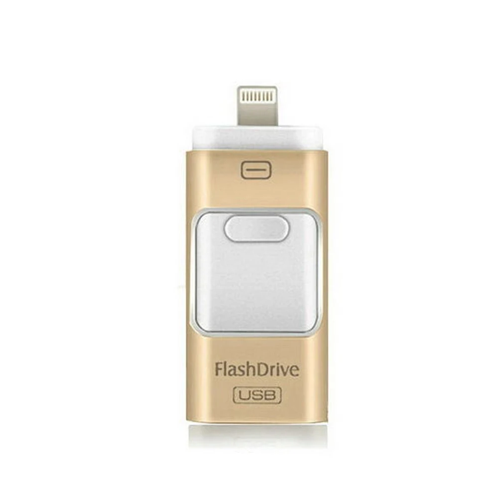 LL TRADER 128 ГБ USB флеш-накопитель 64 ГБ для iPhone флеш-память, переносной usb-накопитель OTG 16 Гб мини-флеш-накопитель USB для iOS iPad Android PC - Цвет: U21 Gold