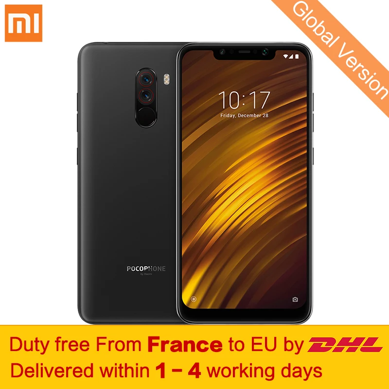 Tax Free! Глобальный Версия Xiaomi POCOPHONE F1 6 ГБ 128 мобильный телефон Snapdragon 845 Octa Core 18