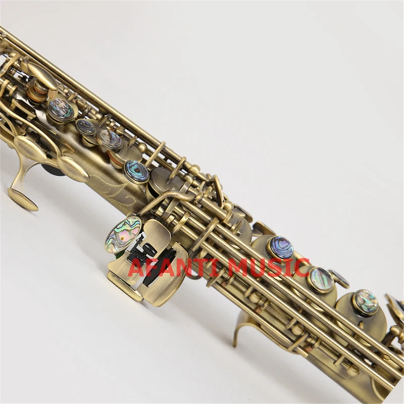 Afanti музыка Bb тон/латунный корпус/Бронзовый сопрано саксофон (ASE 935)|soprano saxophone|saxophone