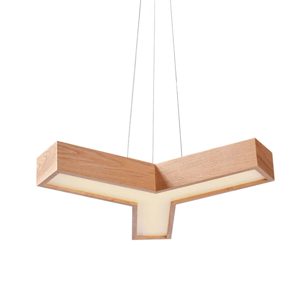 Подвесная лампа с кленовым листком из скандинавского дерева креативная