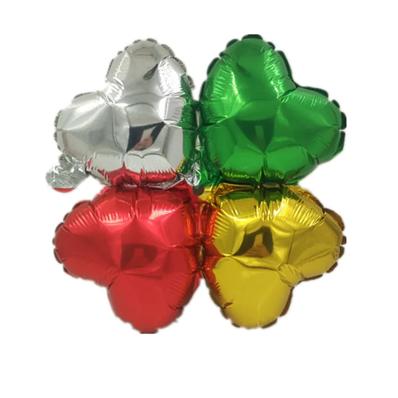 four color A AJP 10 шт./партия, 18 дюймов, алюминиевые фольги, воздушные шары, клевер, балы для свадебной арки, арка для свадебной арки, Декор, товары для дня рождения - Цвет: four color A