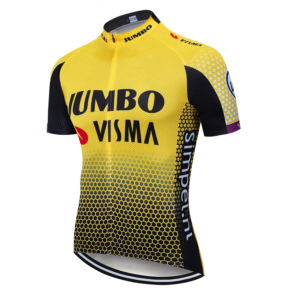 

2019 Pro Team Jumbo Visma Cycling Jersey Set Mens Bicycle Maillot MTB Racing Ropa Ciclismo Summer Hombre Roupa Bike Clothing