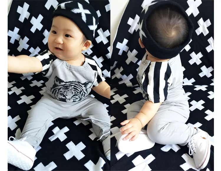 Новый стиль 2020 одежда для маленьких девочек комбинезон мальчиков с узором тигра