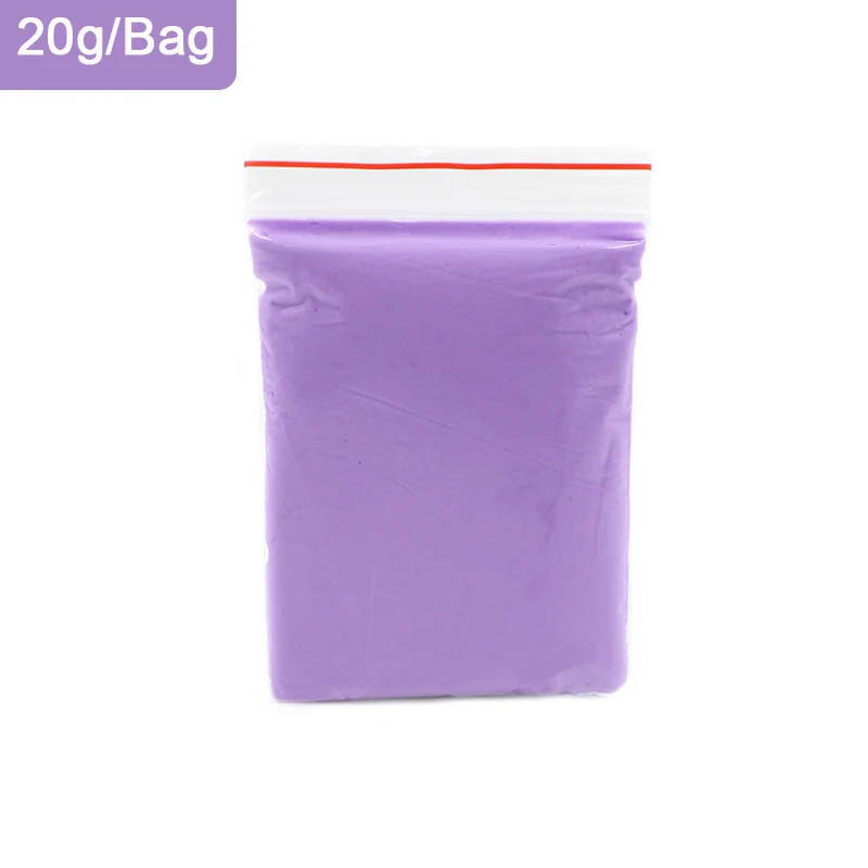 Purple Slime Детские игрушки слизи пушистая пена глина 15 цветов талисманы слизи Мяч Комплект мягкая полимерная глина DIY антистресс игрушки для детей - Цвет: Purple Slime