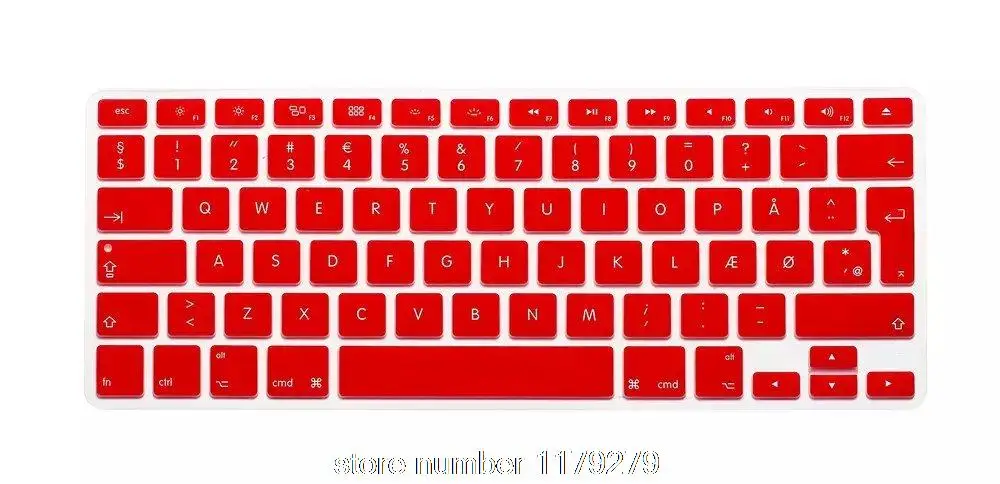 Датский ЕС ЕВРО силиконовый чехол для клавиатуры защитная пленка Mac MacBook Pro Air Retina