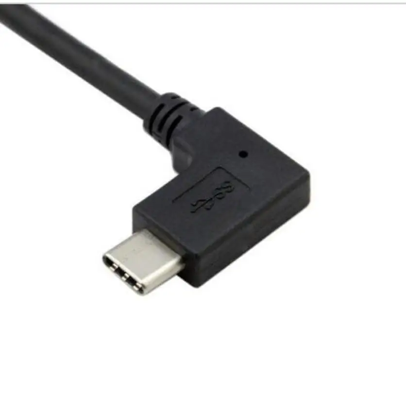 Кабель для передачи данных USB 3 1 Type C папа-мама под прямым углом 90 градусов |