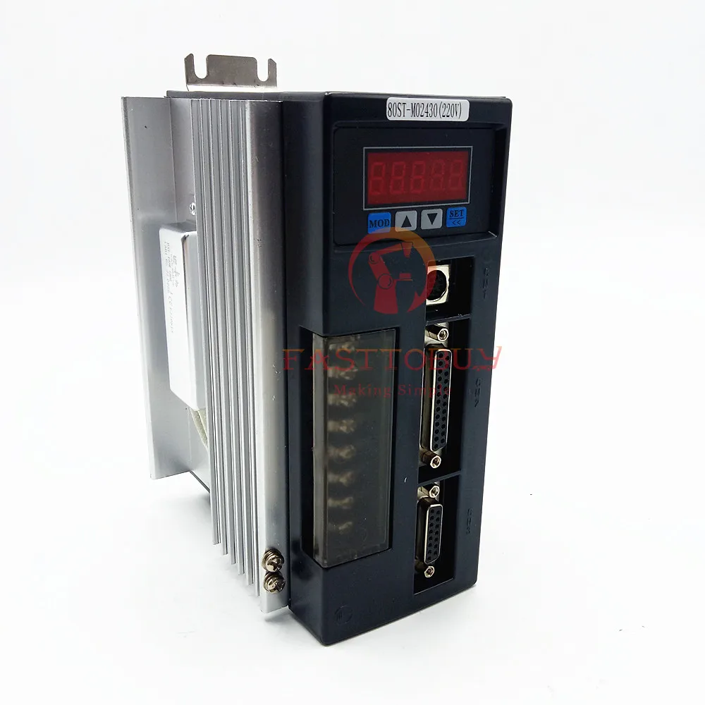 Оригинальный комплект серводвигателя переменного тока 80ST-M02430 80 мм 750 Вт 2 39 нм