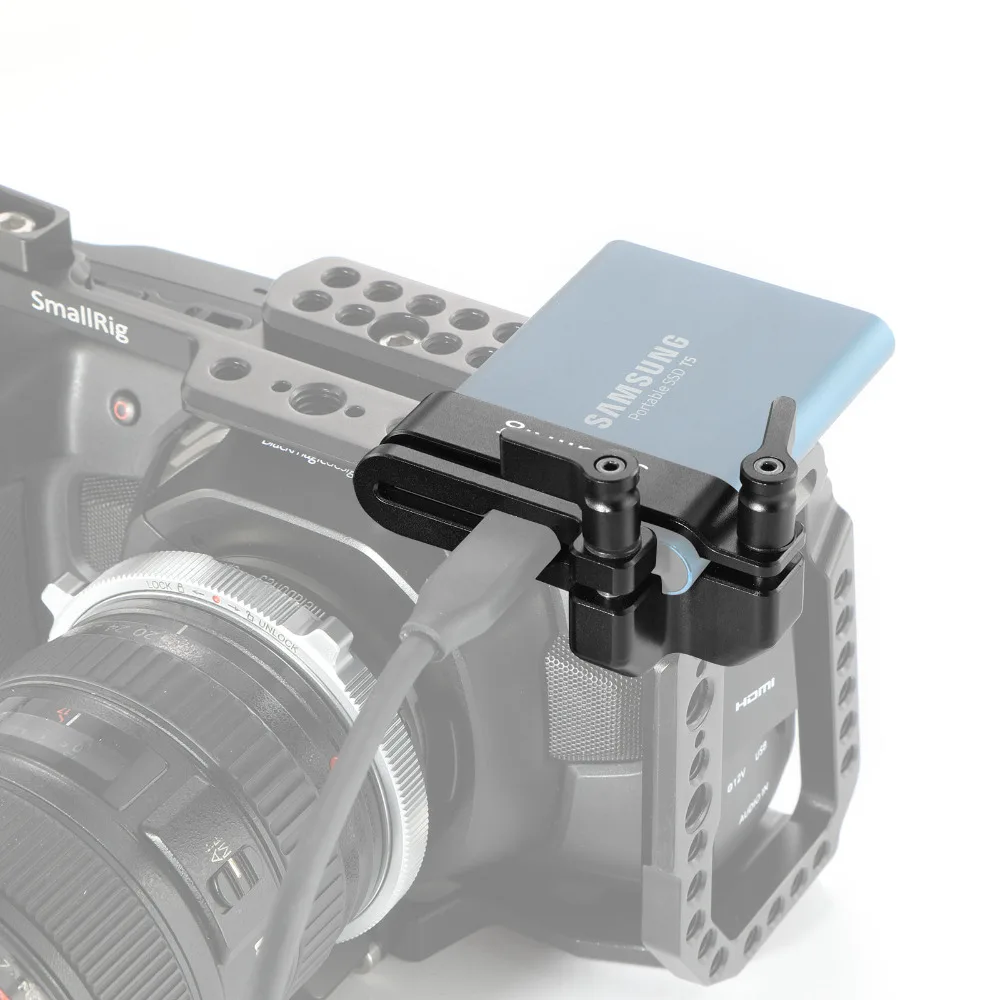SmallRig крепление для samsung T5 SSD для Blackmagic Дизайн Карманный кинотеатр камера 4 K/6 K SmallRig клетка 2245