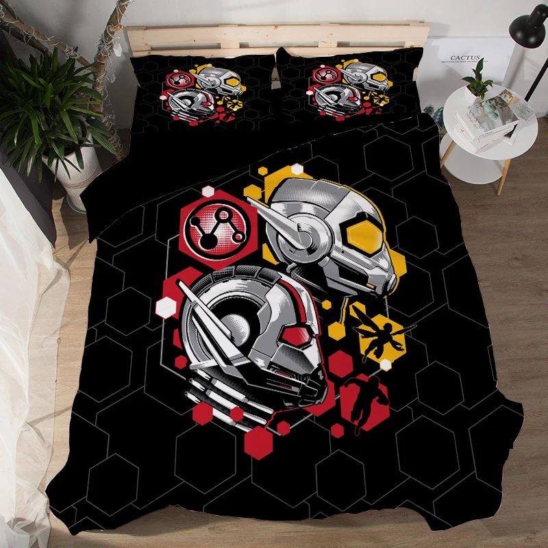 Комплект постельного белья королевского размера для Мальчиков Marvel Avengers Alliance 3D