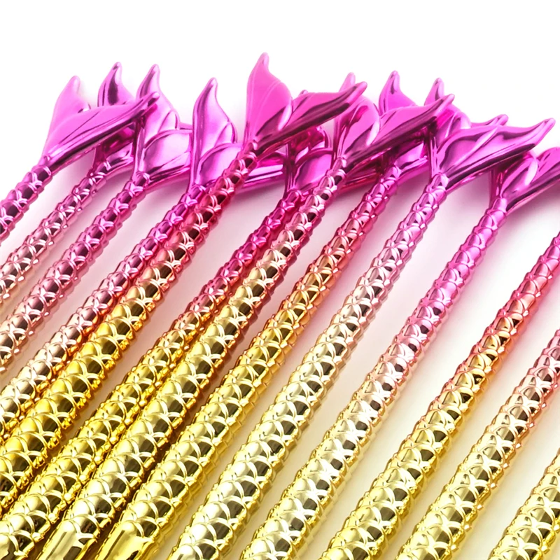 15 шт кисти для макияжа русалка румяна губ пудра Кисть очищающая косметические