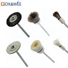 GOXAWEE Лидер продаж, 10 шт., полировальная щетка из козьей шерсти, кружка, ржавчина, аксессуары для Dremel, гравер, абразивный Полировочный щеток, инструмент