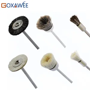 GOXAWEE Лидер продаж, 10 шт., полировальная щетка из козьей шерсти, кружка, ржавчина, аксессуары для Dremel, гравер, абразивный Полировочный щеток, инструмент