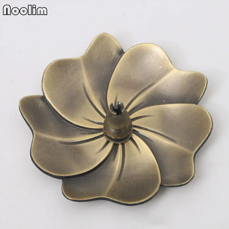 Bronze 02 NOOLIM вишневая курильница медный сплав домашняя комната ароматические свечи сандаловая ароматическая палочка креативная Античная курильница - Цвет: Bronze 02