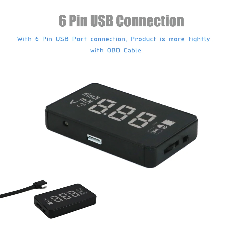 EANOP MINI Smart Auto HUD head up display Obd2 монитор Windshild скоростной проектор Автомобильная