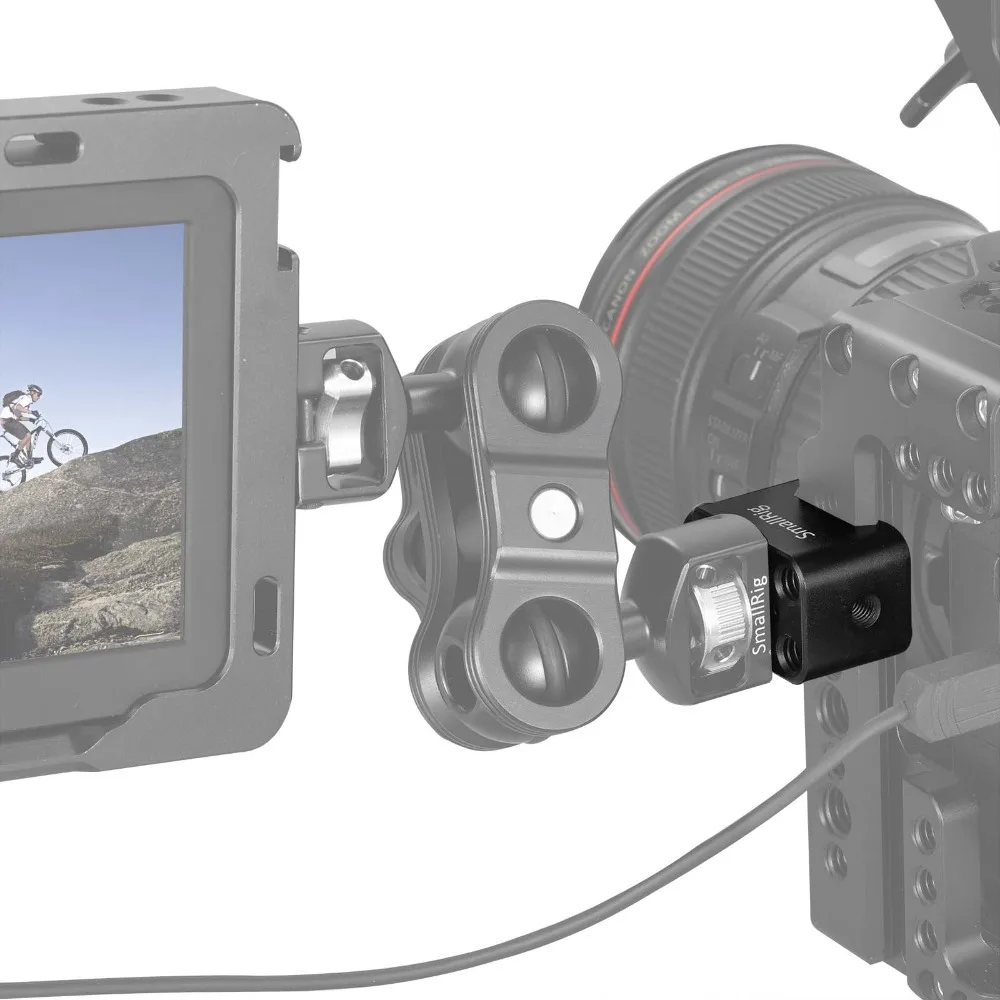 Быстросъемный зажим SmallRig Nato с отверстием Arri 3/8 дюйма для шарнирного магического
