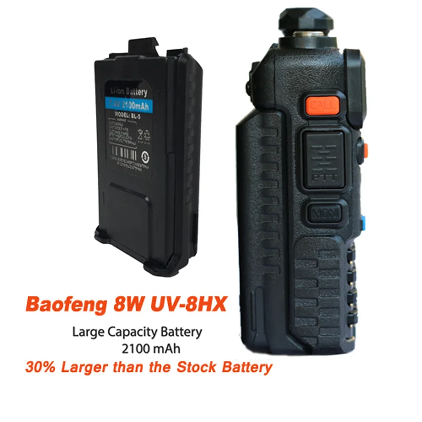 Портативная рация BAOFENG UV 5R 8W для охоты Двухдиапазонная любительская радиостанция