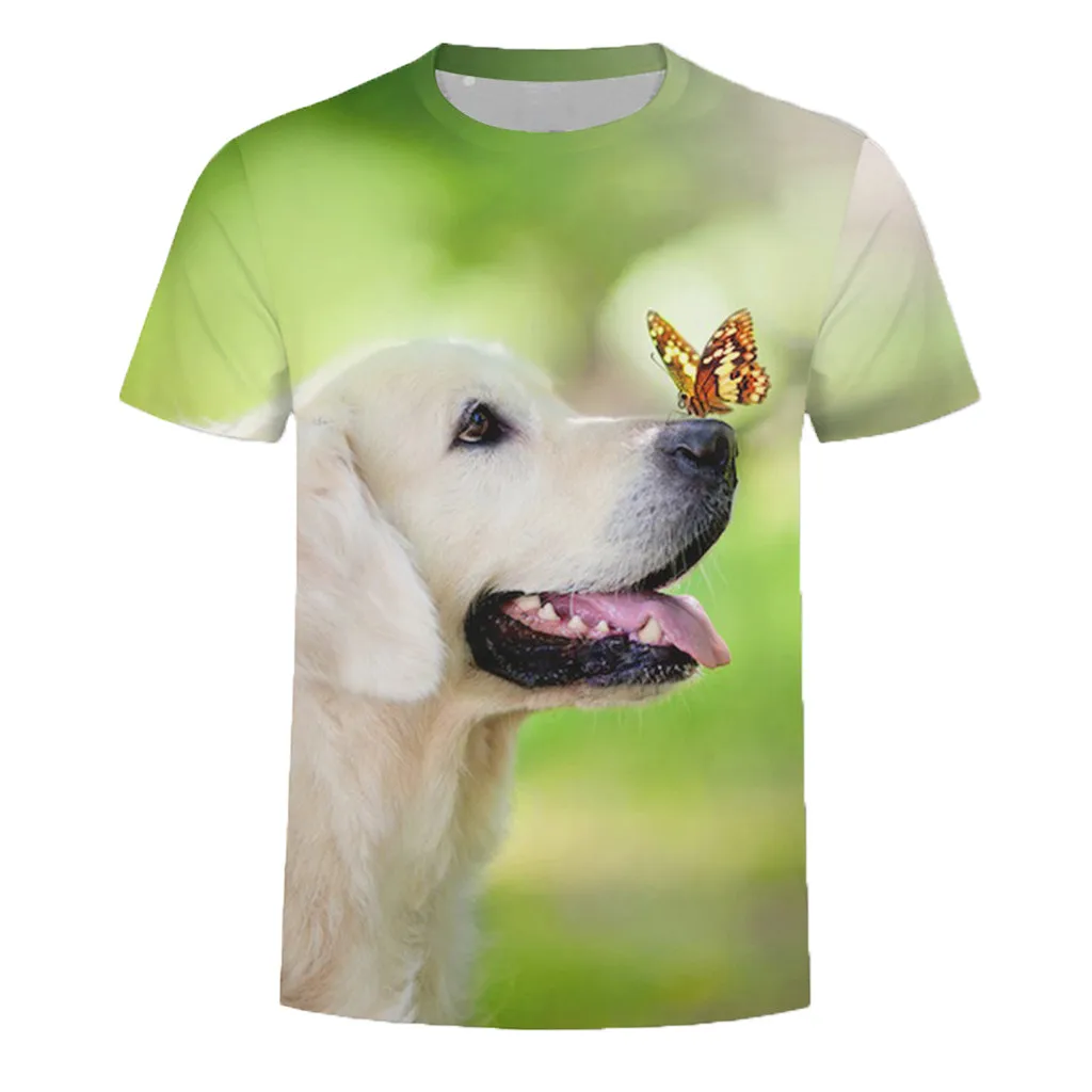 Fashion Unisex Men Dog 3d Print T Shirts Summer 2019 Top Tees Male Clothing Short Sleeve Casual Amime Shirt Camisetas Hombre 2# | Мужская