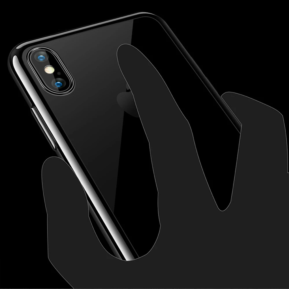Прозрачный чехол для телефона Apple iPhone X XR XS Max 8 7 6S 6 Plus 5 5S SE мягкие прозрачные чехлы