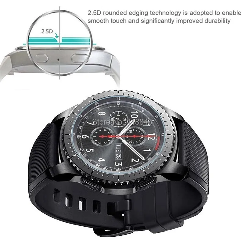 

VSKEY 100pcs Tempered Glass For Suunto 9 Baro Screen Protector Anti-Scratch Diameter 43mm Protective Film