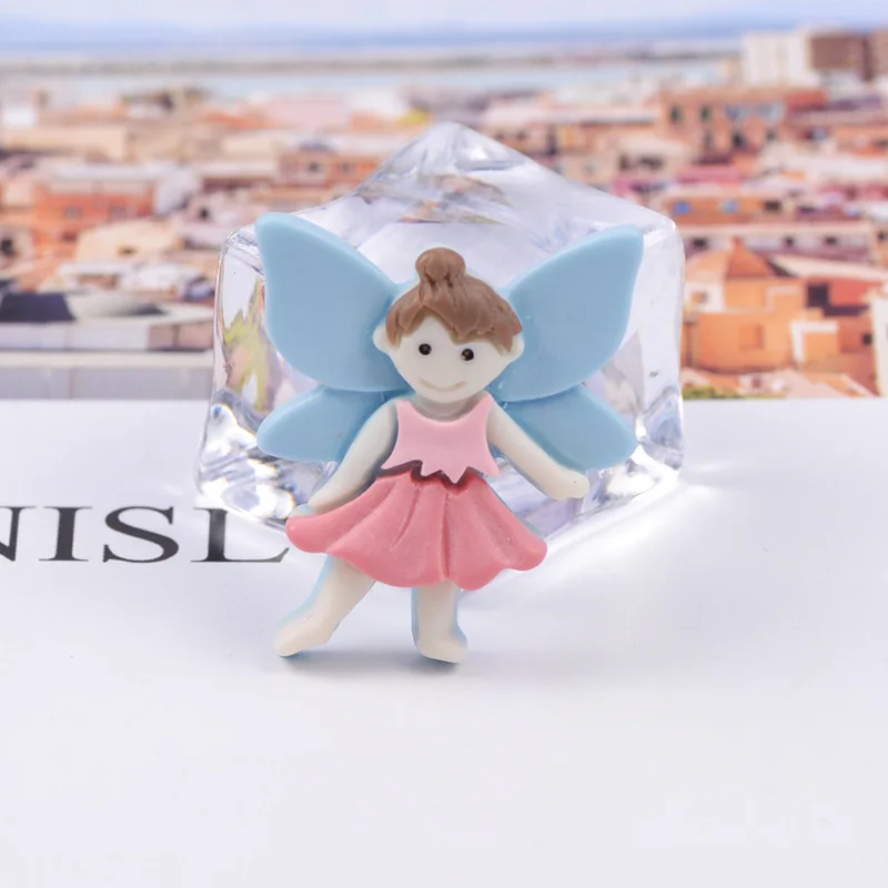 10 шт полимерные Стразы плоские с оборота кабошон принцессы Kawaii крыльями ангела