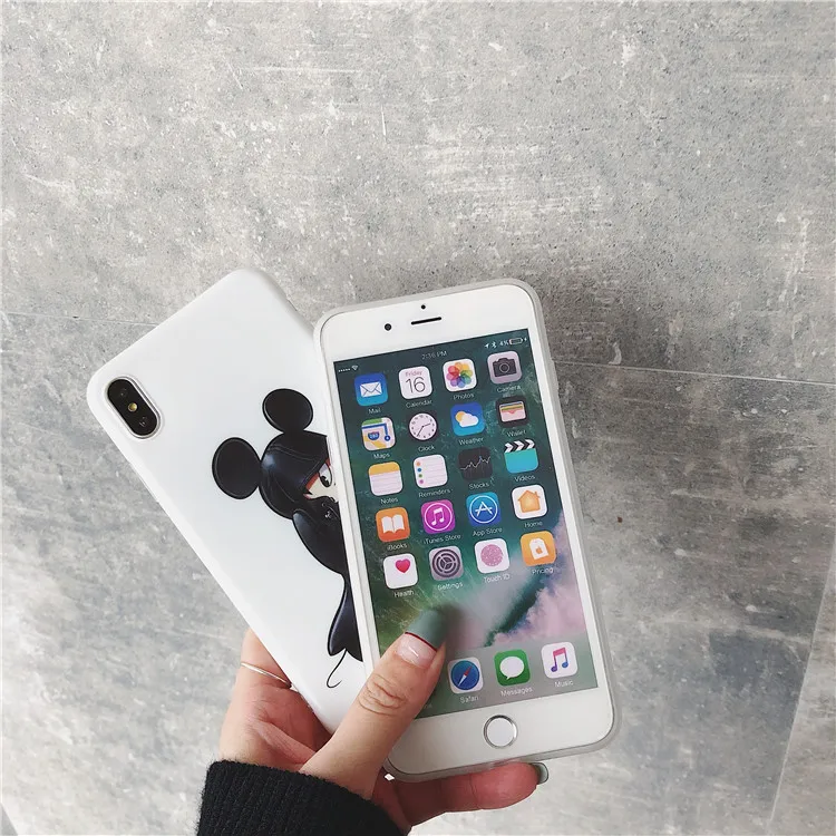 Милый мультяшный чехол Coque Funda для iPhone 7 Puls 6 6S 8 белый мягкий силиконовый X XR XS Max |
