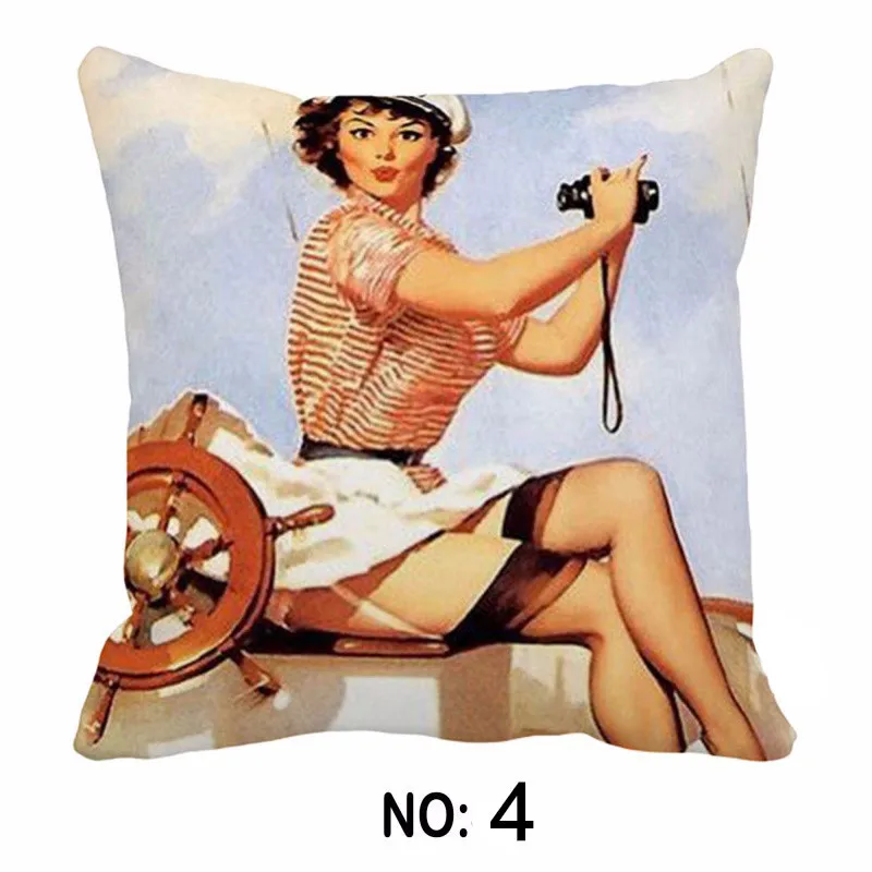 Винтажный Ретро сексуальный Дамский Pinup Girl Холст с печатью постера декоративная