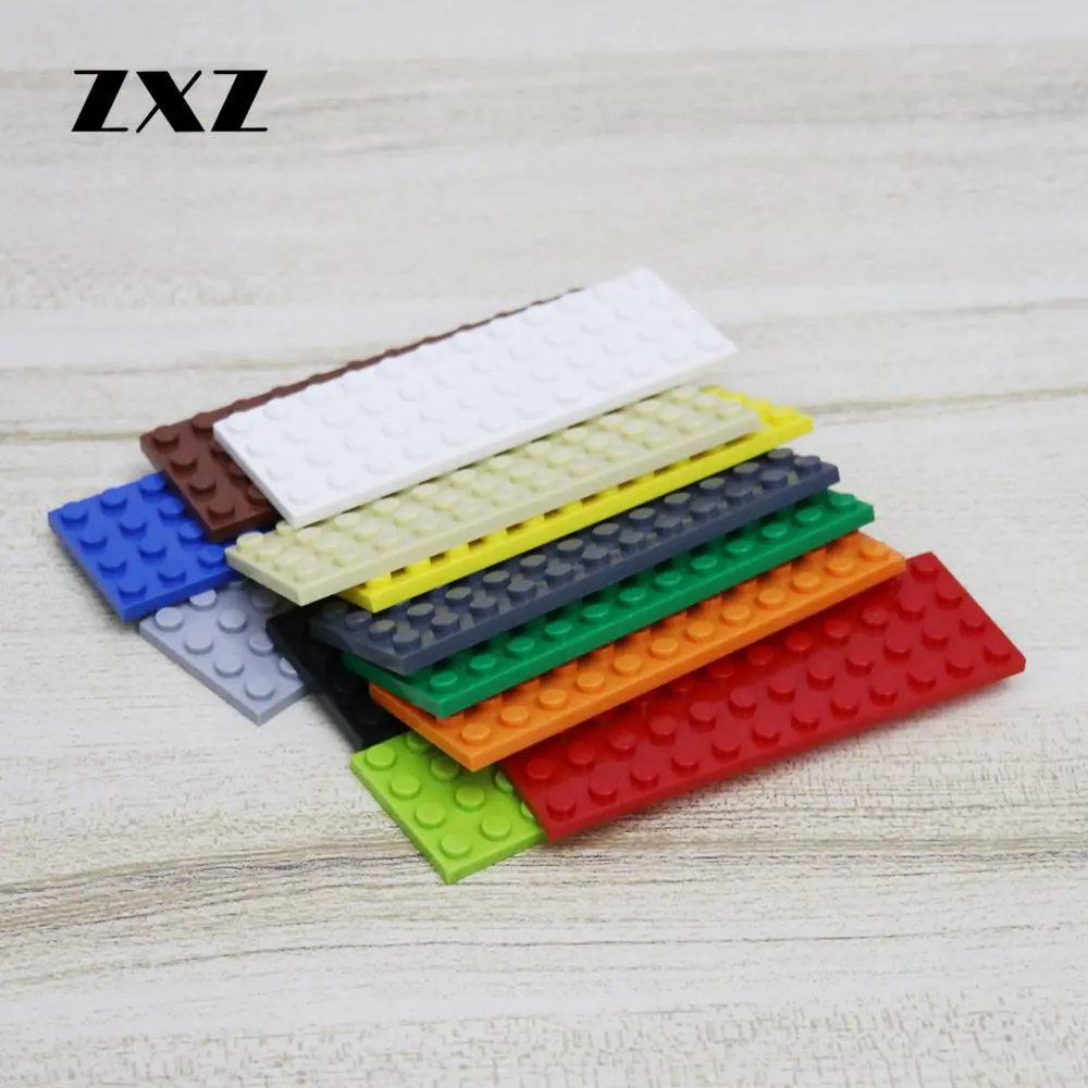 10PCS MOC Castles Accessory Plate 4X12 Dots Building Blocks DIY Models Assemble 3029 Boys Christmas Toys in Baseplates | Игрушки и хобби