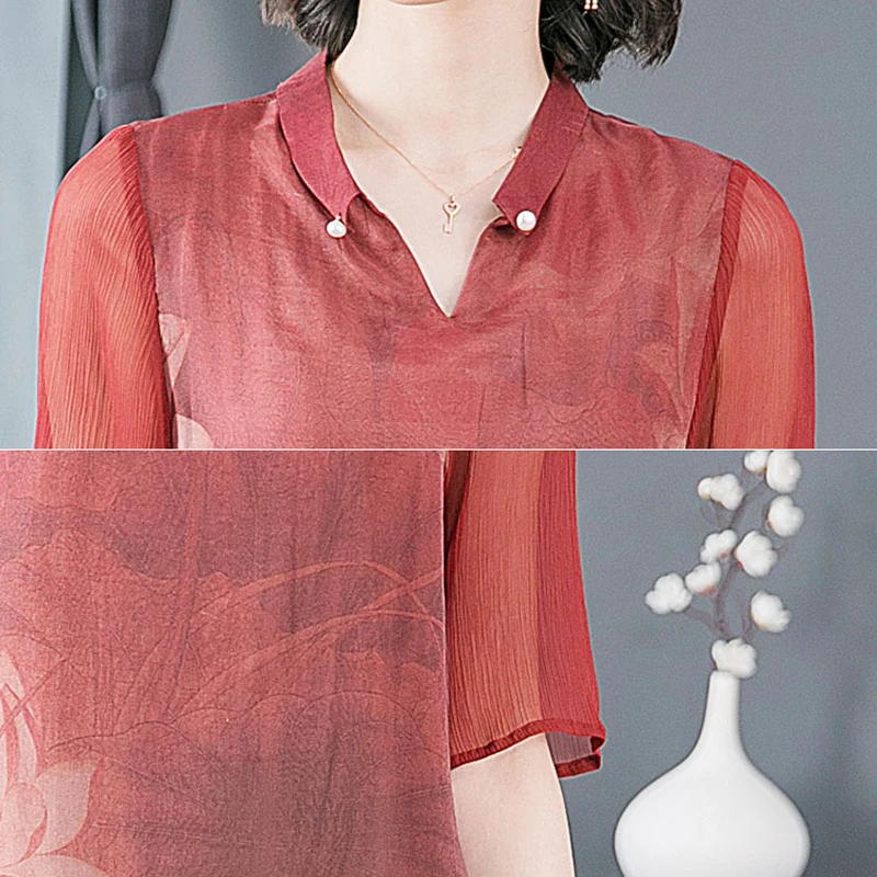 Шелковое женское платье из натурального шелка 2019 размера плюс Xxl Xxxl высокого