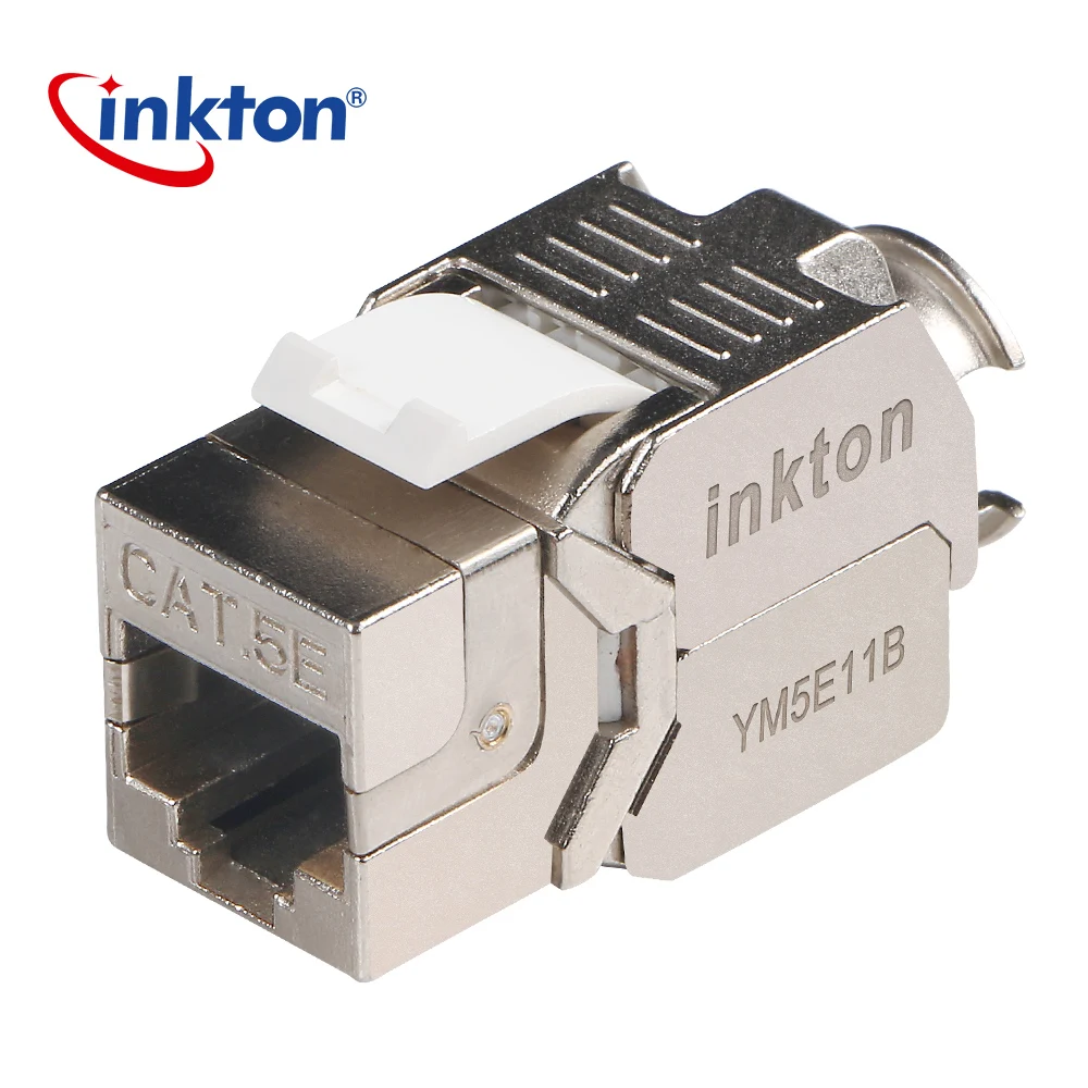 Inkton Cat5e Ethernet разъем FTP Keystone Jack RJ45 модульный кабель с головкой Щит сетевой для