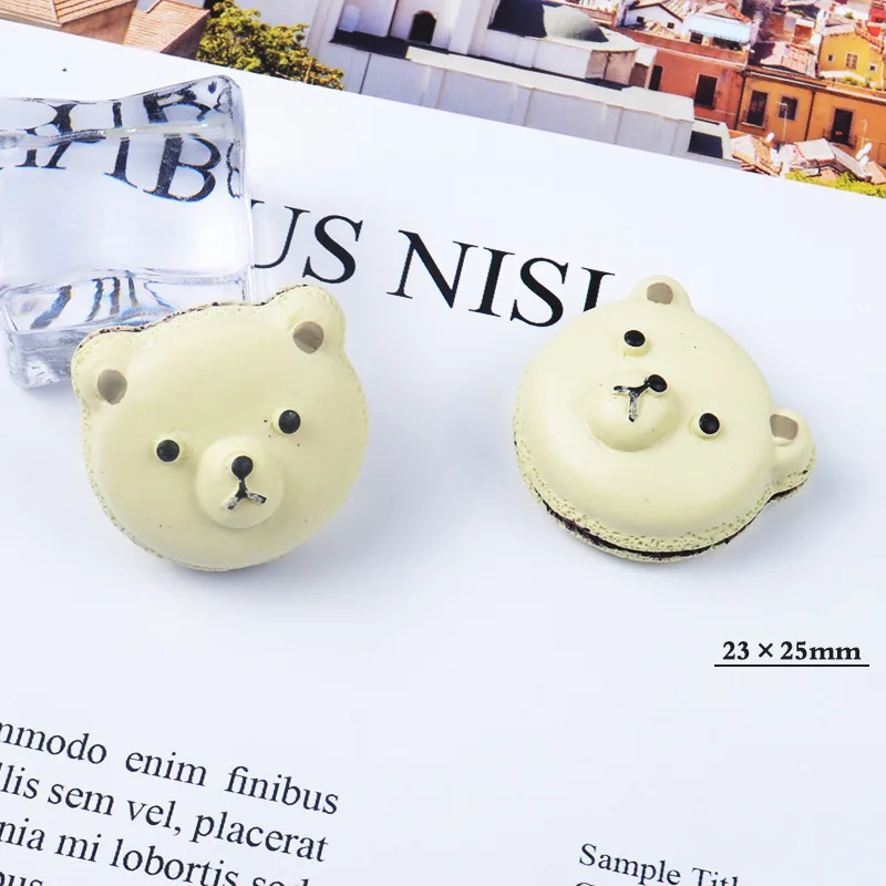 3 шт./лот подвески из смолы для гамбургеров животных слайма глины конфет DIY Flatback