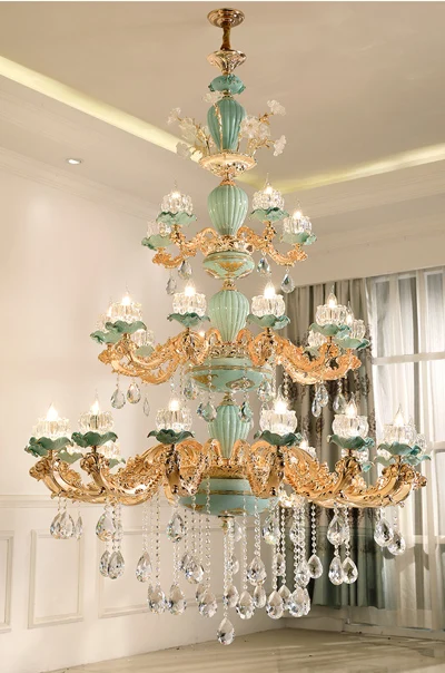 30 lights Современная Люстра хрустальная люстра для кухни светодиодный светильник для столовой хрустальные светильники для гостиной люстры для отеля светильник потолочный люстра потолочная люстра светодиодная люстра лофт led люс - Цвет абажура: 30 lights
