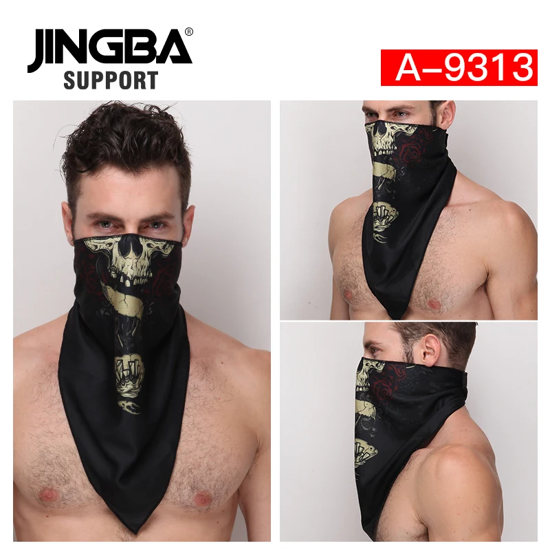 JINGBA поддержка спорта на открытом воздухе Пешие прогулки Велоспорт Бандана Маска для лица езда спортивный шарф головной убор маска для рыбалки покрытие Волшебный шарф
